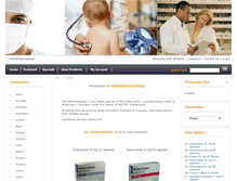 Tablet Screenshot of onlinepharmashop.com